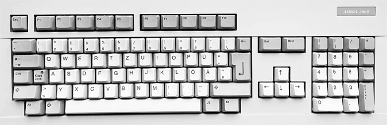 Deutsche Amiga 2000 Tastatur