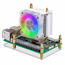Raspberry Pi 5 mit Ice Tower Kühler
